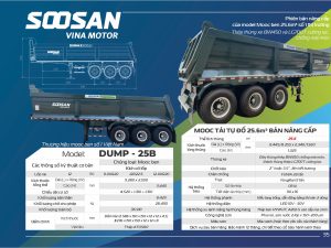 Mooc Ben SOOSAN DUMP – 25B | Bản Nâng Cấp 25.6m³