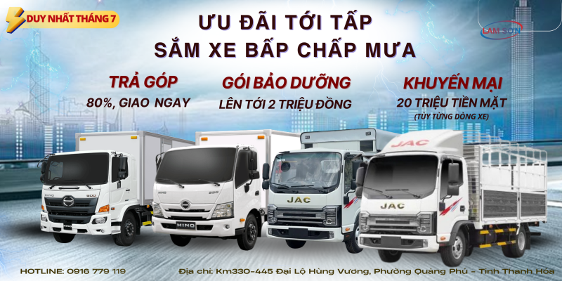 Ưu Đãi Dành Cho Tháng 7 - Ô Tô Lam Sơn