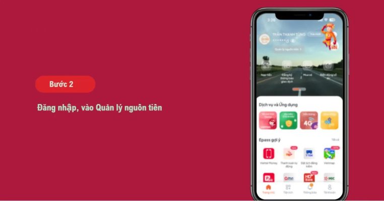 Đăng nhập và quản lý nguồn tiền ePass