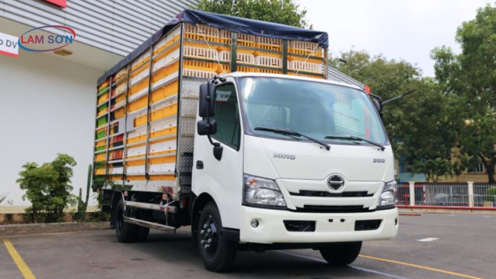 Xe hino 300 thùng gia cầm - ô tô lam sơn - 1