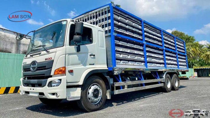 Xe hino 500 thùng gia cầm - ô tô lam sơn - 2