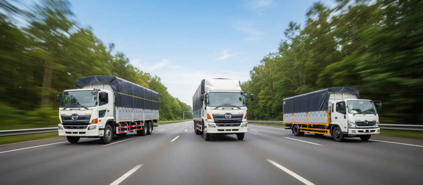 Xe Hino Thùng Mui Bạt Banner